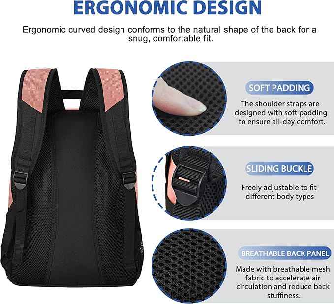 LARIPOP Soccer Backpack Soccer Bag with Ball Holder & Shoe Compartment Youth Sports Equipment Training Bag