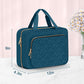 Wedama Toiletry Bag for Women, Large Cosmetic Travel Bag, Hanging Toiletry Bag for Bathroom, Thickened PVC Waterproof Makeup Bag, Toiletries Bag for Travel Business Trips and Camping, Dark Blue - Roamly