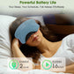 Sleep Mask with Headphones Bluetooth 5.4, LC-dolida Wireless Music Eye Mask for Sleeping Headphones with Soft Bamboo Cotton Cooling Breathable,Ultra-Thin Stereo Speaker for Side Sleepers-Ash Blue