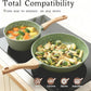 Nonstick Cookware Set, 2-Piece Non-Toxic Coated 8.5 Inch Frying Pan & Saucepan with Lid, PFOA Free Dishwasher Safe, Induction Compatible, Beginner Kitchen Pots and Pans Set, Green