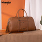 Wrangler Travel Duffel Bag Large Weekender Bag for Women Designer Carry on Overnight Bag for Trips Leather Luggage Bag Brown - Roamly