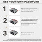 TSA Approved Luggage Locks - Small Combo Travel Padlock with Cable, TSA 007 Suitcase & Backpack Security, Durable & Easy to Use (Black+Black)
