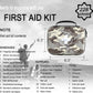 SHBC Waterproof First Aid Kit (228pcs) with All Basic or Advanced Supplies You Need. Suitable for Emergencies at Home or Outside, Travel, Home, Camping, Camouflage Grey