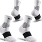 NEENCA Medical Compression Socks—2 Pairs, Ankle Socks for Injury Recovery, Pain Relief, Swelling, Sport Protection 20-30 mmHg