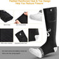 SNOW DEER Upgraded Rechargeable Electric Heated Socks,7.4V 2200mAh Battery Powered Cold Weather Heat Socks for Men Women,Outdoor Riding Camping Hiking Motorcycle Skiing Warm Winter Socks