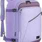 MATEIN Purple Travel Backpack, Large Capacity Carry on Backpack with Detachable Shoulder Straps, Water Resistant Personal Item Bag for Traveler, Traveling Essential for Women