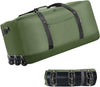 Finnhomy 120L Foldable Rolling Duffel Bag with 3 Wheels, Light Weight Travel Duffel bag with Large Loading Capacity, 32 inch Rolling Duffel bag with Shoulder Strap for Travel Camping Sports - Roamly