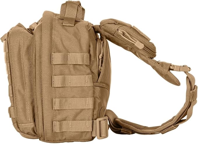 5.11 Tactical Sling Bag Pack MOAB 6, Shoulder Crossbody Military Bag, 11L, Kangaroo, Style 56963ABR