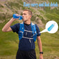 AXEN Soft Flask TPU Foldable Running Hydration Flask, Soft Collapsible Water Bottle for Hydration Pack Cycling Marathon Running Hiking