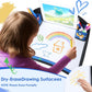 Kids Travel Tray for Car-Car Seat Tray for Kids Travel, Carseat Table Top for Toddler Road Trip Essentials With Drawing Kit, Kids Lap Desk Organizer for Car, Airplane (Dark Blue Car)