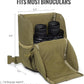 VISMIX Binocular Harness, Adjustable Binocular Harness Chest Pack with Rain Cover for Hunting Hiking Shooting