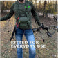 Binocular Harness Chest Pack - Lightweight Bino Harness with Rangefinder Pouch, Silent Hunting Chest Rig and Binocular Case w/ MOLLE system, Veteran Owned Gear, Green