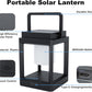 Outdoor Solar Table Lamp, 3-Level Brightness Warm LED Lantern, USB & Solar Powered Solar Lantern Waterproof, Touch Control Outdoor Lamps, Portable Cordless Lights for Patio, Balcony, Bedroom