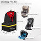Car Seat Travel Bag - Padded, Comfortable, Durable, Roomy Gate Check Carseat Cover Backpack Fits 3-in-1，Convertible, Booster & Infant Car Seats for Airplane, Airport, Yellow