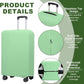 PATIKIL Luggage Cover, Suitcases Covers Elastic Carry on Cover Protector Washable Scratch-Resistant Fits 28-29 Inch Luggage for Travel Business Trips, Light Green