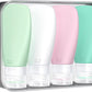 INSFIT Portable Travel Bottles, TSA Approved Leak Proof Containers for Toiletries, BPA Free Refillable Accessories for Shampoo, Body Wash, Liquids (4 Pack)
