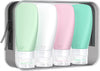 INSFIT Portable Travel Bottles, TSA Approved Leak Proof Containers for Toiletries, BPA Free Refillable Accessories for Shampoo, Body Wash, Liquids (4 Pack)