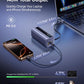 Baseus Laptop Power Bank, 20,000mAh 145W Portable Charger Built-in Retractable Cable, 4-Port PD Fast Charging Battery Bank with Smart Display, for iPhone/MacBook/Samsung/Dell/HP, and More
