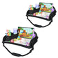 Upgraded Kids Travel Tray for Airplane - Toddler Car Seat Table Tray, Road Trip Essentials for Boys & Girls, Carseat Lap Desk for Kids Road Trip Activities, Black - 2 PCS