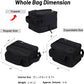 MIER Expandable Lunch Bag Insulated Lunch Box for Men to Work Travel Portable Lunchbox Bags with Shoulder Strap and Water Bottle Holder, Black