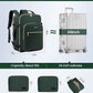 LOVEVOOK Travel Backpack for Women & Men 50L,Airline Approved Carry On Backpack Travel Essentials,TSA Carry on Luggage,Waterproof Personal Item Travel Bag Suitcase,3 Packing Cubes,Dark green-Black-1