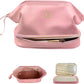 Gifts for Her, Initial Large Makeup Bags, Personalized Bags Cosmetic Bag with Makeup Brush Organizer, Sweet 16 Gifts for Girls Travel Toiletry Bag Wedding Gifts, Bridesmaid Gifts