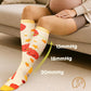 Thick Soft Cotton Compression Socks for Women Men 15-20mmHg Knee High Breathable Cotton Socks for All Day Comfort