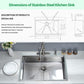 Kitchen Sink, 30 x 22 x 10 Drop in Kitchen Sink 16 Gauge Stainless Steel Kitchen Sinks Single Bowl Workstation Sink with Cutting Board