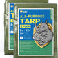 GUARD SHIELD Tarp Green 8x12 Feet Multi Purpose Waterproof Poly Tarp Cover 5mil (2-Pack)