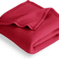 Bare Home Polar Fleece Blanket - Extra Long - Red - Warm & Cozy - Premium Fleece Throw for Bed, Sofa, Camping, Travel and Cold Nights - Lightweight Blanket (Twin/Twin XL, Red)