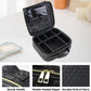 Travel Makeup Bag Makeup Cosmetic Train Case Organizer Portable Storage Bag with Adjustable Dividers for Cosmetics Makeup Brushes Toiletry Jewelry Heart Pattern