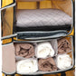 TABITORA Travel Portable Hanging Shelves Closet Organizer Packing Luggage Storage with Multifunctional and Foldable Invisible Compartment,Lightweight, for Suitcase, RV,Closet…Yellow,XXL