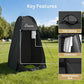 Wolfwise Pop Up Shower Tent for Camping, Portable Instant Changing Tent with Ventilation Window & Carry Bag, Privacy Bathroom Toilet for Beach & Outdoor, Width 40 ", Height 75 ", Black