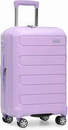 Traveler's Choice Pagosa Hardshell Expandable Luggage with Spinner Wheels, Lavender, 22-Inch Carry-on