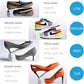 Shoe Slots Organizer, 36PCS Adjustable Double Layer Stack Shoe Rack, 50% Space-Saving Storage Rack Holder, White