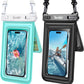 [Floatable 2 Pack Floating Waterproof Phone Pouch Case Up to 8.5", IPX8 Waterproof Phone Double Bag, Dry Bag for iPhone 16 15 14 13 Pro Max Galaxy S24+ S23, Beach Cruise Ship Essentials