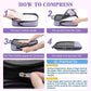 BAGAIL 4 Set/6 Set/8 Set Compression Packing Cubes Travel Accessories Expandable Packing Organizers(HalfMesh,8-Dusty Purple)