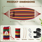 Chihee Cotton Hammock Large Soft Breathable Camping Hammock Holds Up to 660lbs Portable Tree Hammock with Detachable Spreader Bar Pillow 2 Strong Webbings 2 Carabiners Patio Garden Indoor Outdoor