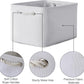 TheWarmHome Storage Basket for Shelves - 15.8x11.8x11.8 inch 3 Pack Fabric Storage Cubes, Collapsible Storage Bin for Organizing Organizer Closet Book Gift Dog(White)