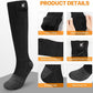 SNOW DEER Upgraded Rechargeable Electric Heated Socks，Ultimate Foot Warmer for Men & Women, Perfect for Skiing, Camping, Hiking, Motorcycling, &Outdoor Riding in Winter