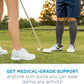Medical Grade Compression Socks for Men & Women 15-20 mmHg by OrthoSleeve (Navy, Small)