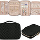 SFYBYHEART Travel Jewelry Organizer Case, Jewelry Travel Bags for Women, Large Capacity Travel Jewelry Case for Tangle-Free Earrings, Necklaces, Rings Storage, Travel Accessories, Black