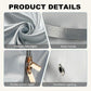 Ultra Space Saving Self Compression Organizer, 2025 New Large Capacity Storage Bag, Thick Satin Fabric Heavy Duty Bags for Comforters Blankets Bedding Duvet (Gray, Large, 21x17x12in)