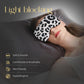 ZIMASILK Adjustable 100% 22 Momme Mulberry Silk Sleep Mask for Sleeping, Filled with Premium Mulberry Silk, Softest & Breathable Eye Sleeping Mask (Leopard - Black White)