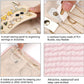 Voova Travel Jewelry Holder Organizer Case, Small Jewelry Storage Bag for Women Girls, Foldable Traveling Jewellery Pouch Roll for Necklaces Rings Earrings Bracelets, Mini, Light Pink