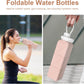 Collapsible Water Bottles 2 Pack Compact Portable,Leakproof,Bpa-Free Silicone Bottles For Travel,Hiking,Camping,Gym,Outdoor Sports.Curable,Lightweight,Reusable For On-The-Go Hydration