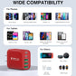 50W USB C Wall Charger, 2Pack 5-Port C Charger Fast Charging Block PD Power Adapter +QC 3.0 Multiport Type C Box Brick Cube USB A Wall Plug for iPhone 16/15/14/13 Pro Max, iPad,Samsung Galaxy(Red) - Roamly