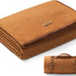 100% Wool Blanket, 62" x 86", Warm, Thick, Washable, Military Wool Blanket, Great for Camping, Outdoors, Sporting Events, Survival Kits, Dark Camel