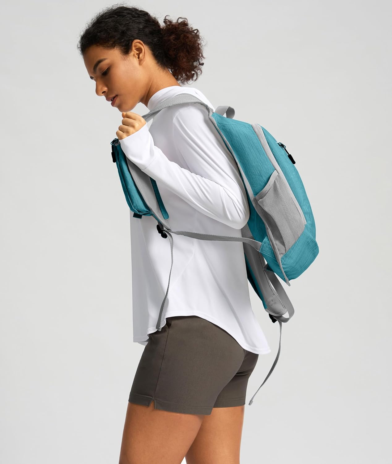 10L Small Hiking Backpack Travel Daypack Lightweight Packable Back Pack for Women Men(Teal Blue) - Roamly