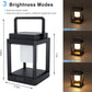Outdoor Solar Table Lamp, 3-Level Brightness Warm LED Lantern, USB & Solar Powered Solar Lantern Waterproof, Touch Control Outdoor Lamps, Portable Cordless Lights for Patio, Balcony, Bedroom